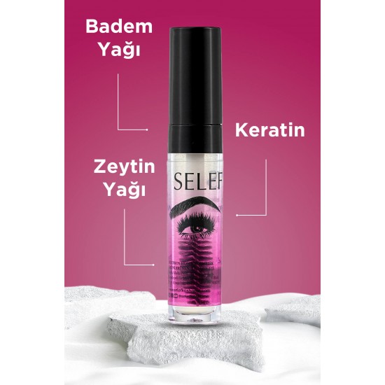  Kaş Kirpik Serumu Keratin, E Vitamini ve Besleyici, Güçlendirici Doğal Yağ Içerikli 4ML